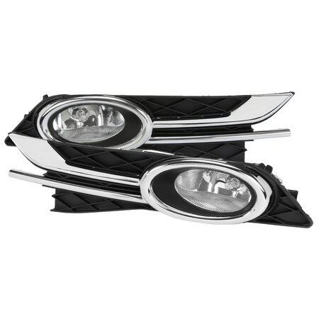 Spec-D Tuning Honda Odyssey Clear Lens Fog Light 14-15 LF-ODSY14COEM-HZ